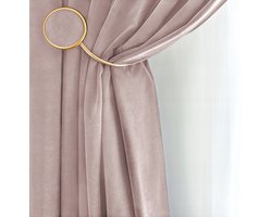 Velvet Gordijn 50x235cm Poederroze - Verduisterend & Stijlvol