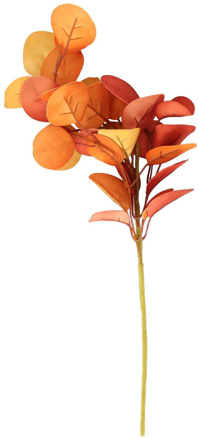 ARTYFETES - Eucalyptustak van oranje schuim 40 cm