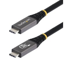 StarTech.com 1m USB4 Kabel, 80Gbps, USB-IF Gecertificeerde USB-C Kabel, 240W PD, 8K 120Hz/4K 240Hz, DP2.1, DP80, Thunderbolt 4 Compatibel, USB Type-C Kabel