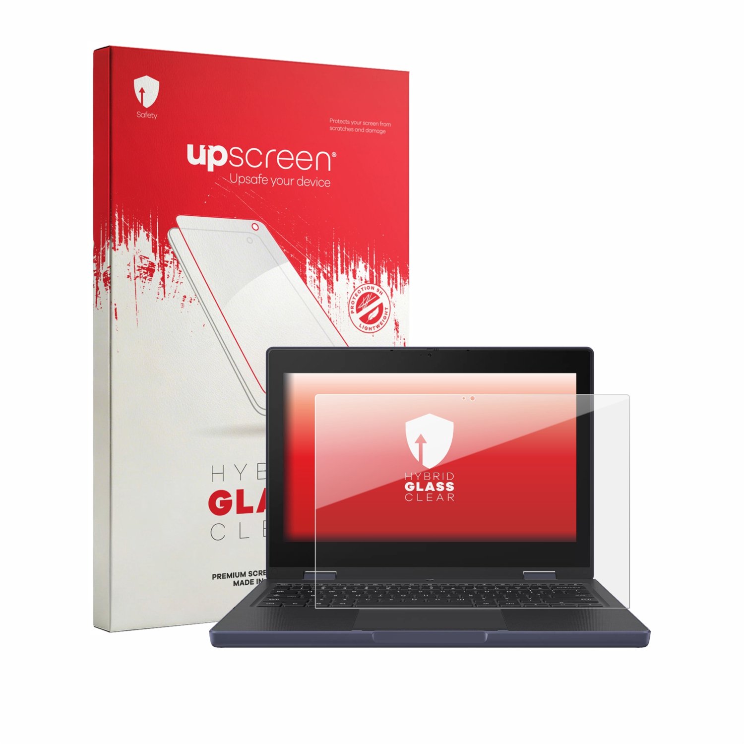 upscreen - Screenprotector voor ASUS Chromebook CZ11 Flip CZ1104F - Folie Beschermfolie Beschermglas transparant