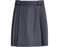 Fracomina rok blauw met plooien en minilengte voor dames - M (38)