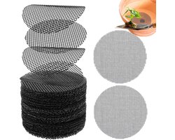 Drainagerooster 10 cm - 100 Stuks - Kunststof Netmat - Herbruikbaar - Verbeterde Drainage - Voorkomt Grondverlies - Potnet
