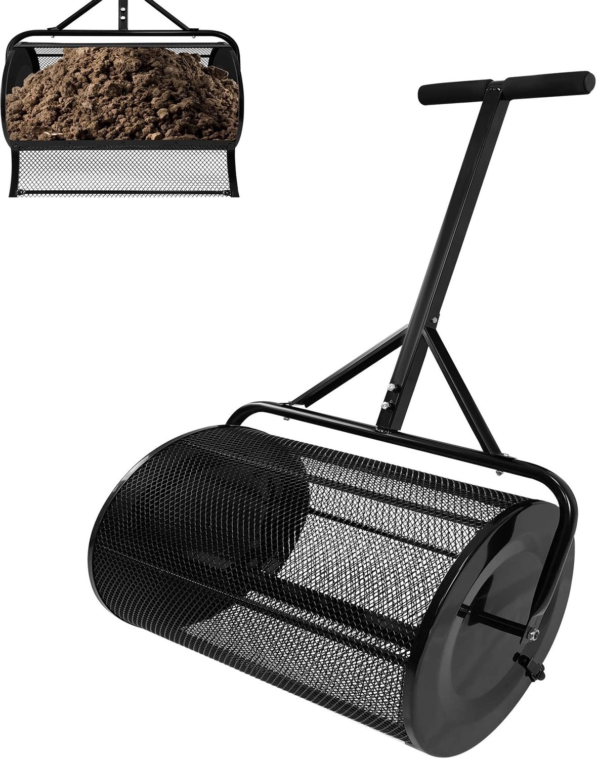 Compostverspreider voor Tuin, 80 Liter