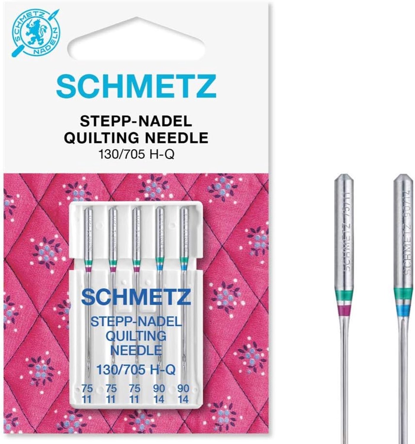 SCHMETZ Naaimachinenaalden Set 89 Maten + Naaldinrijger
