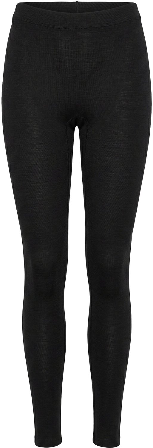 Ulla Popken - Dames - Thermo-legging fijn gebreid smalle pijpen - Zwart - Maat 54+