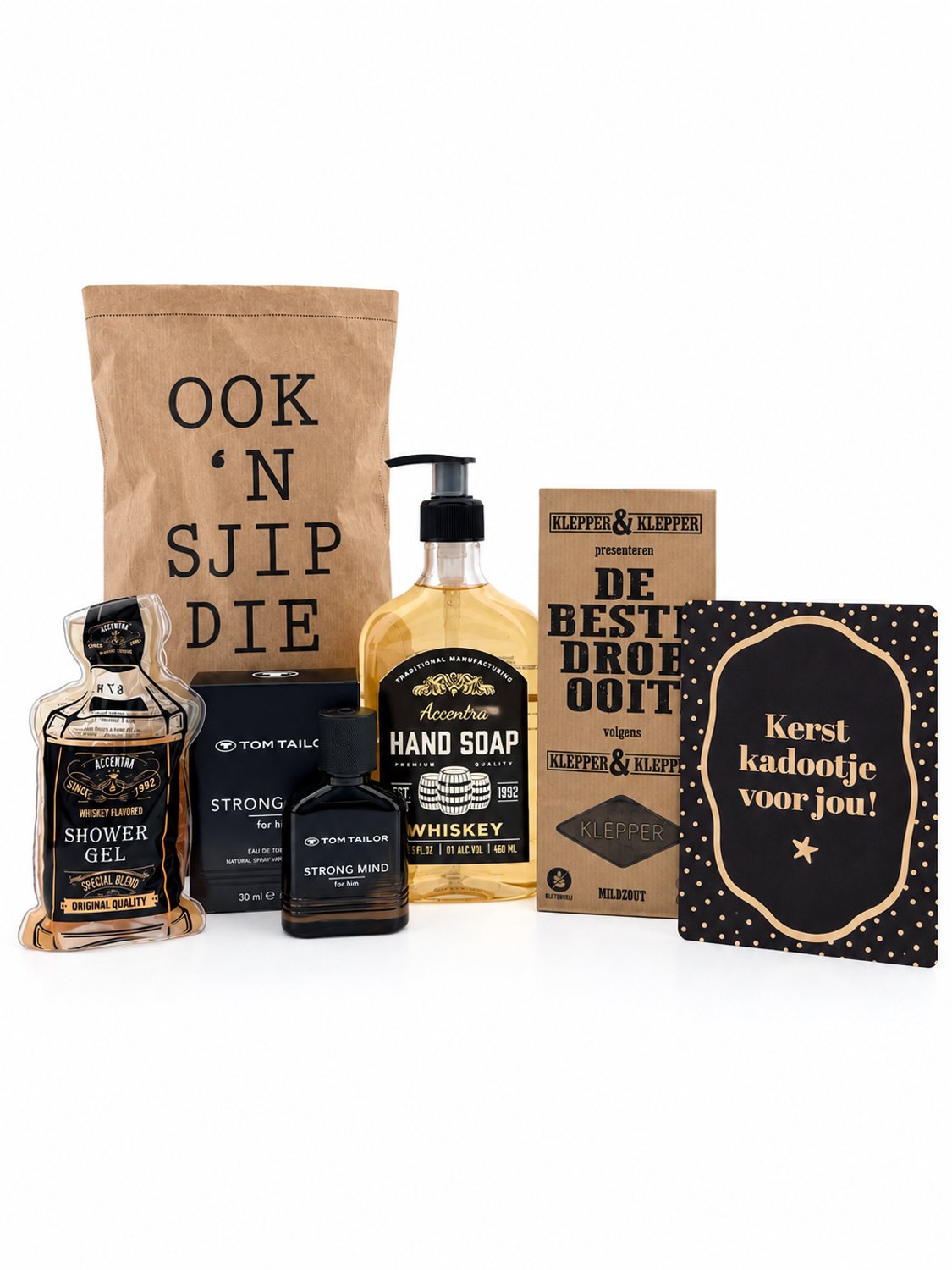 Kerst •Cadeaupakket Heren• Tom Tailor Whisky - Cadeau voor Mannen - Perfect Gifts