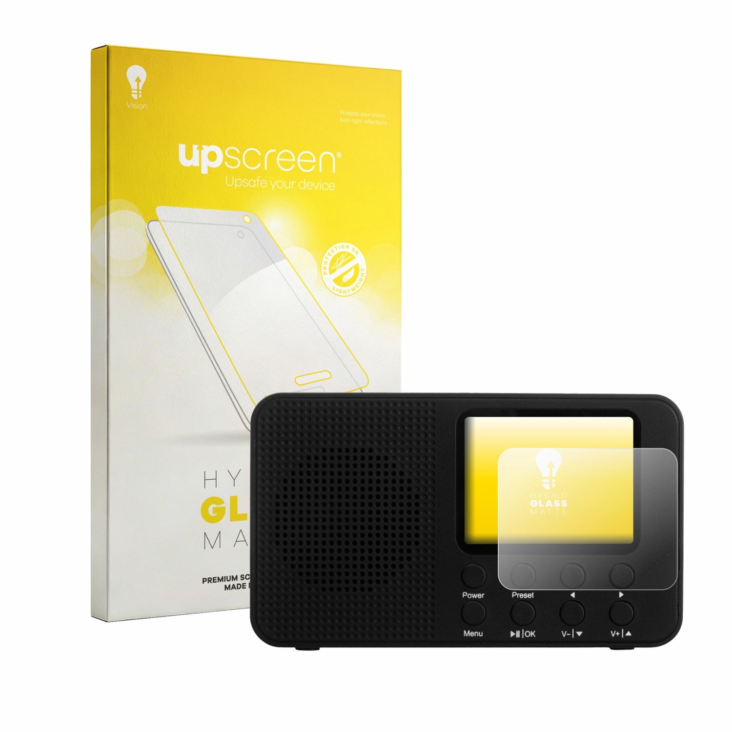 upscreen - Screenprotector voor Camry CR 1918 - Folie Beschermfolie Beschermglas matte