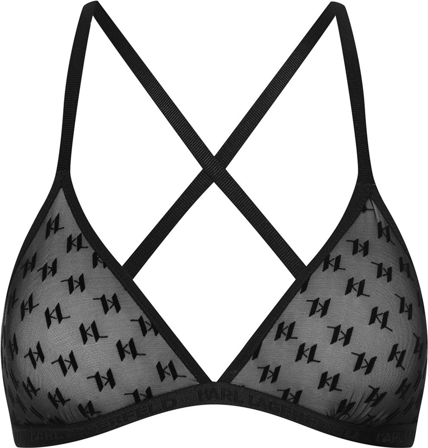 ESOTIQ V0945-99X - Driehoekbeha - Karl Lagerfeld-monogram - Zwart