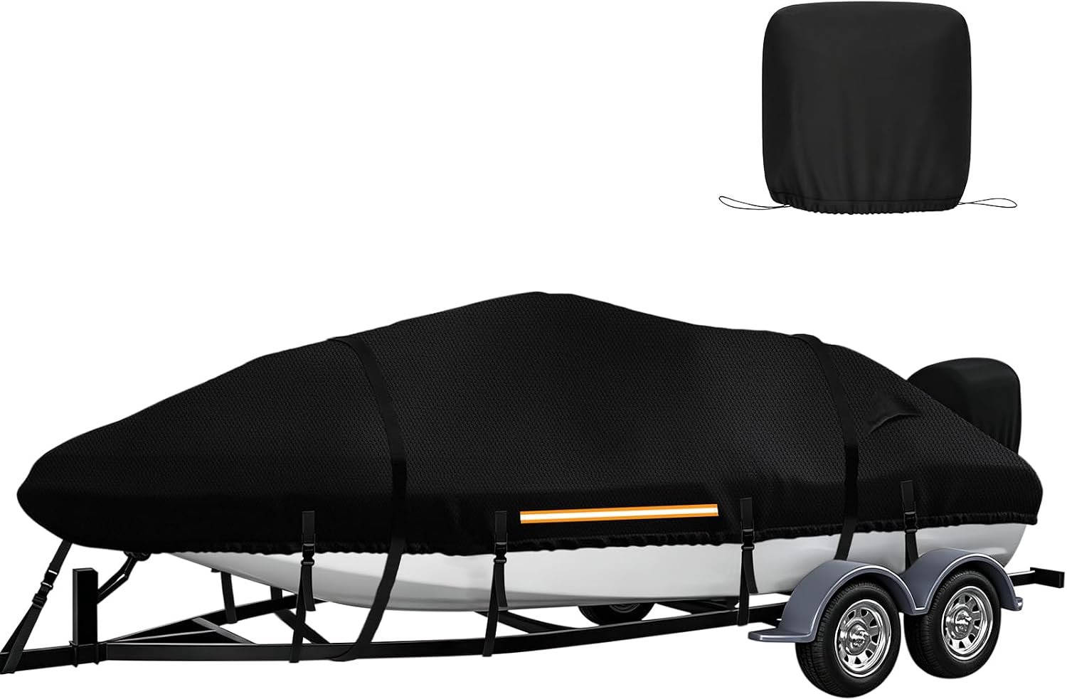 Bootdekzeil voor boten 420D Oxford beschermzeil (370-430x175cm)