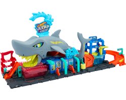 Hot Wheels City Haaienaanval in de autowasserette - Met kleurverrassing