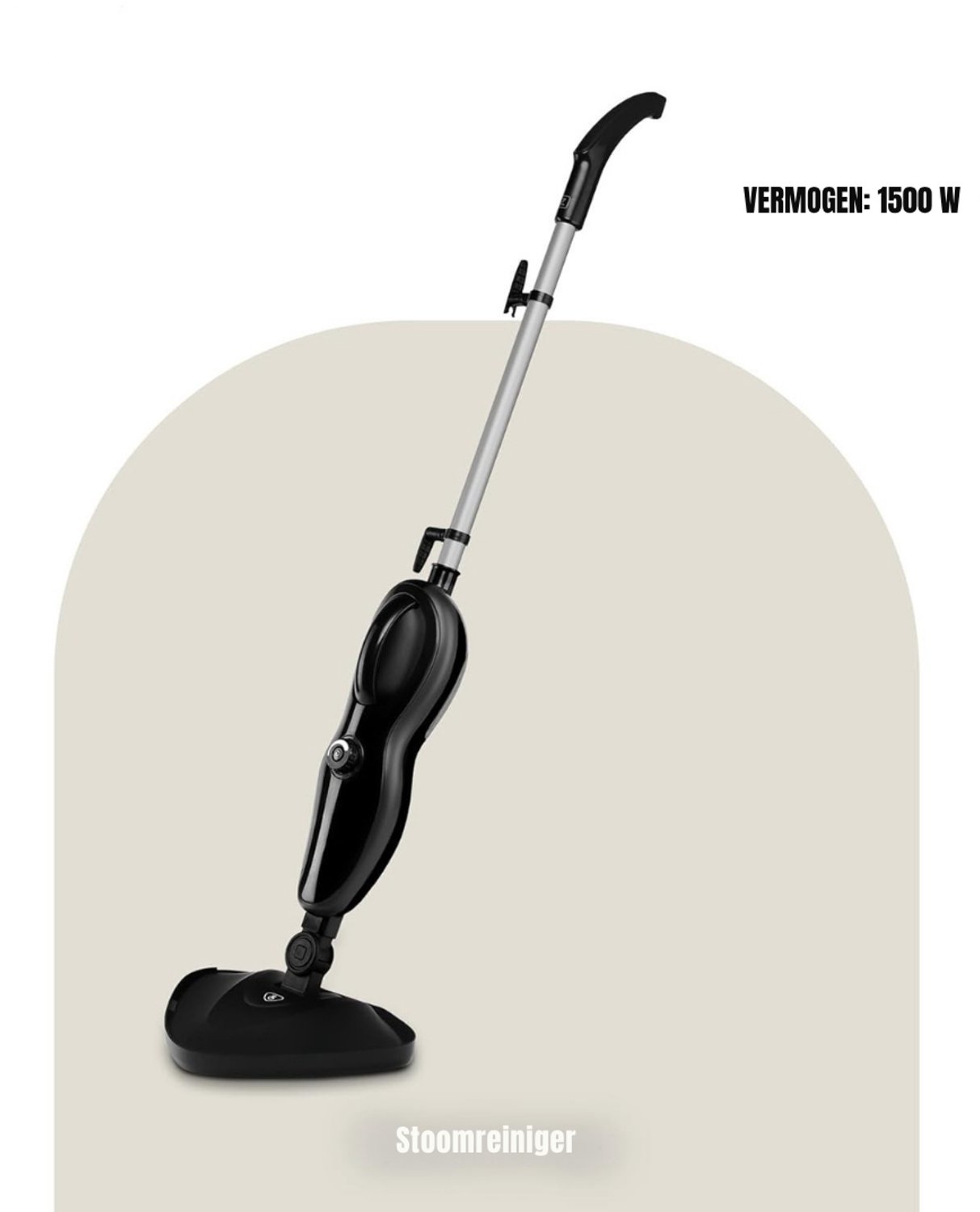 MMP® Stoomreiniger vloer - Stoomreiniger - Stoomreinigers - Zwart - ‎120cm x 33cm x 24cm