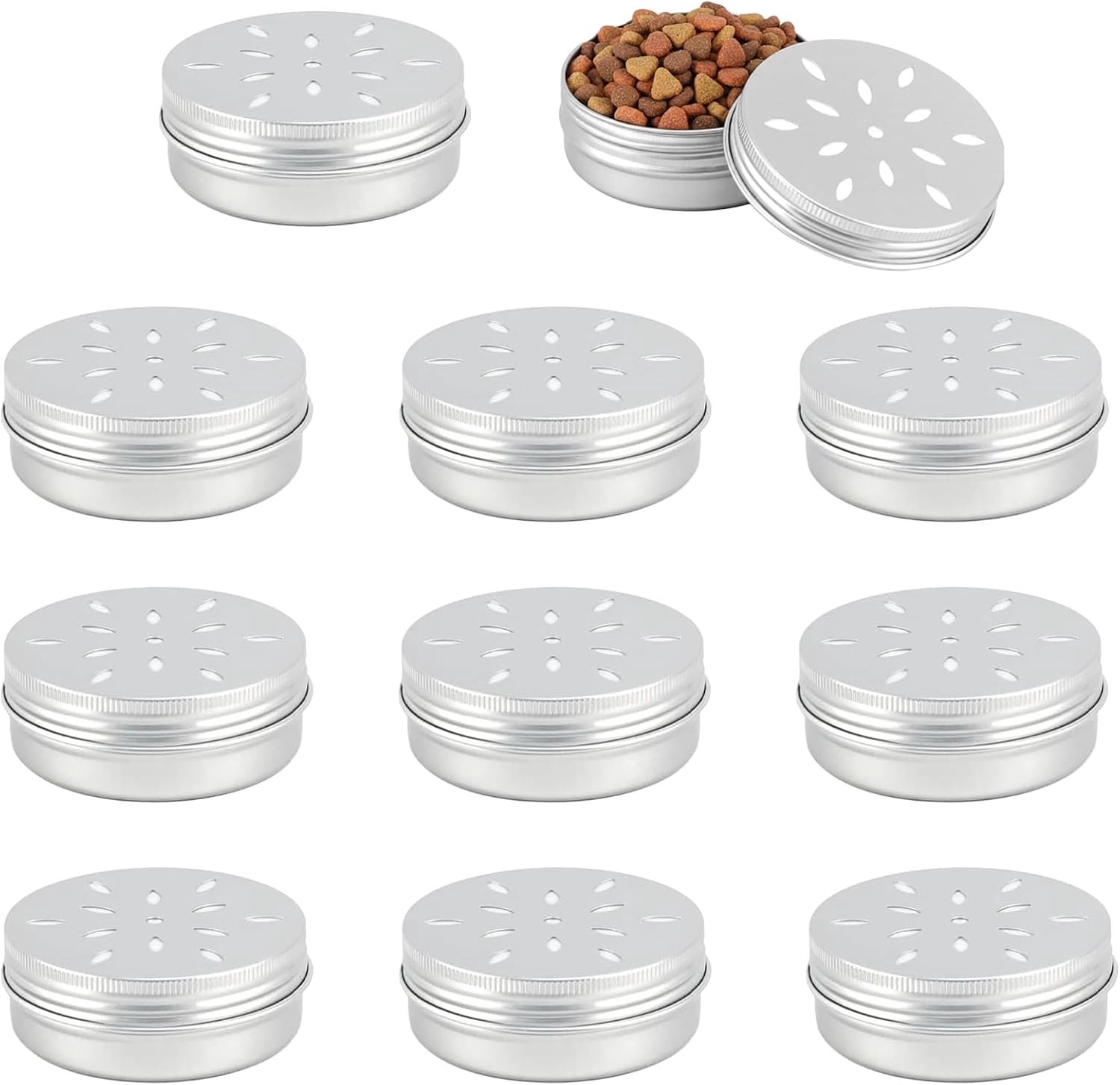 Geurcontainers voor snuifhonden 60 ml - aluminium - herbruikbaar - stimuleert hondentraining - 10 stuks - m-winkel