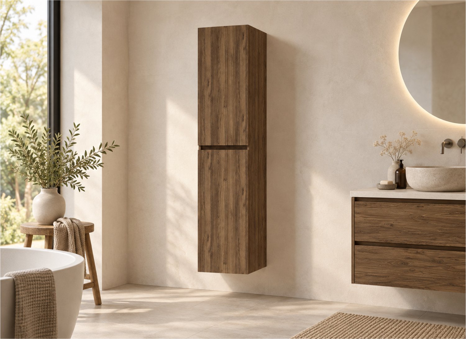 Wiesbaden Alvara Kolomkast - 160x35x35cm - Warm Eiken