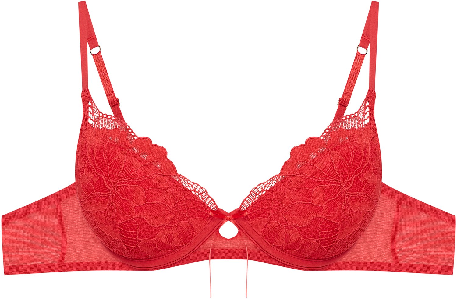 ESOTIQ Osio - Push-upbeha - Rood - Kant en mesh