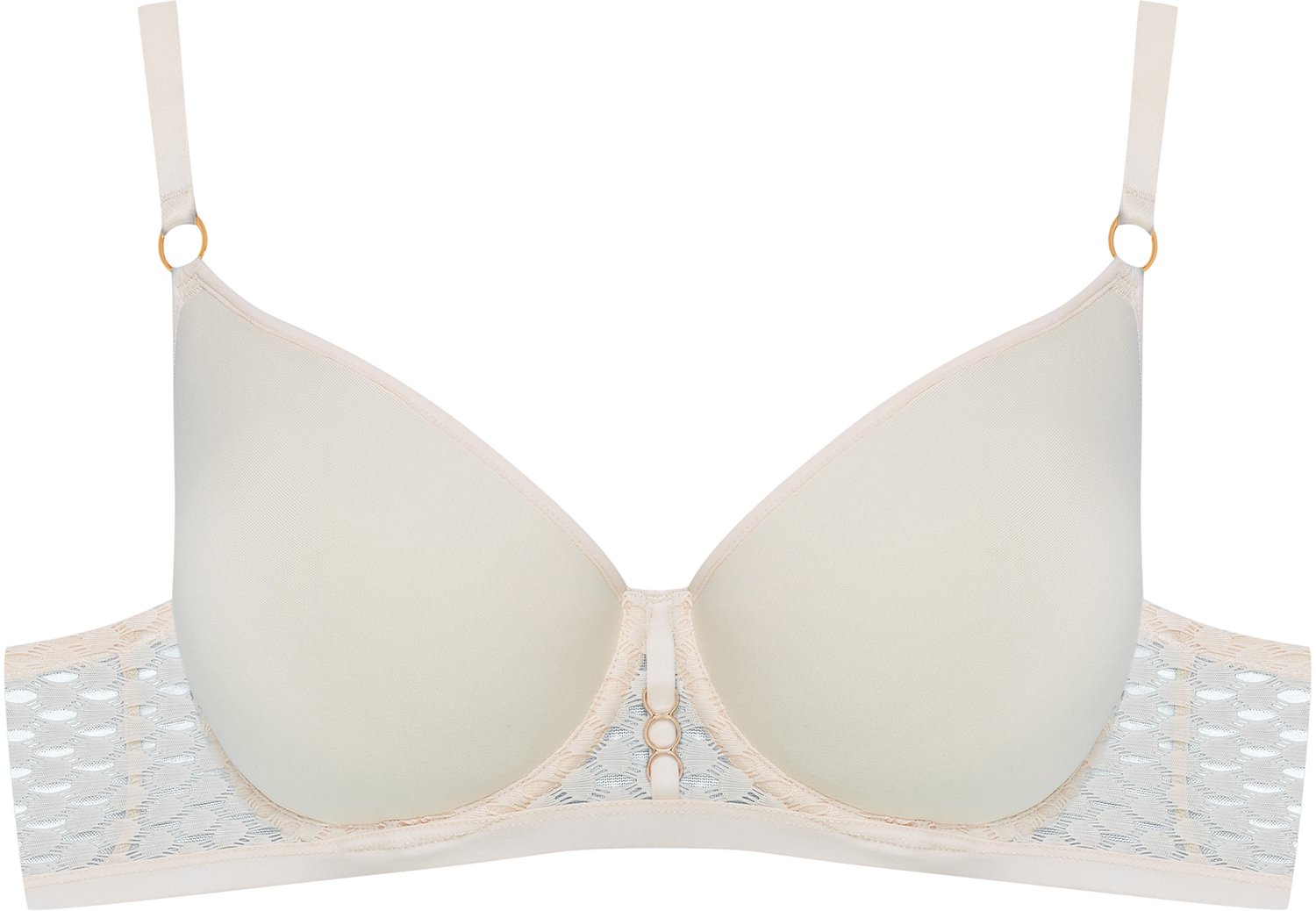 ESOTIQ Ohara - Voorgevormde beha - Beige - 65F - Sluiting met drie haakjes