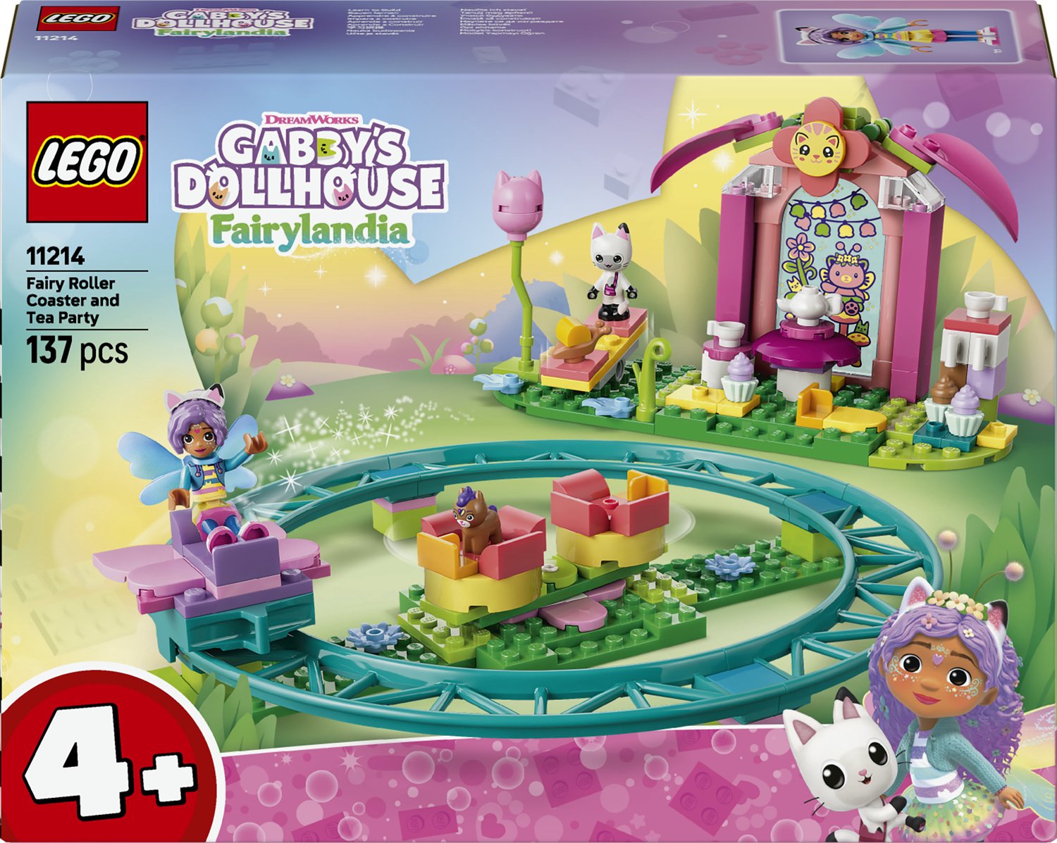 LEGO Gabby's Poppenhuis Feeënachtbaan en Theekransje Rollenspellen Speelgoed voor Kinderen 11214