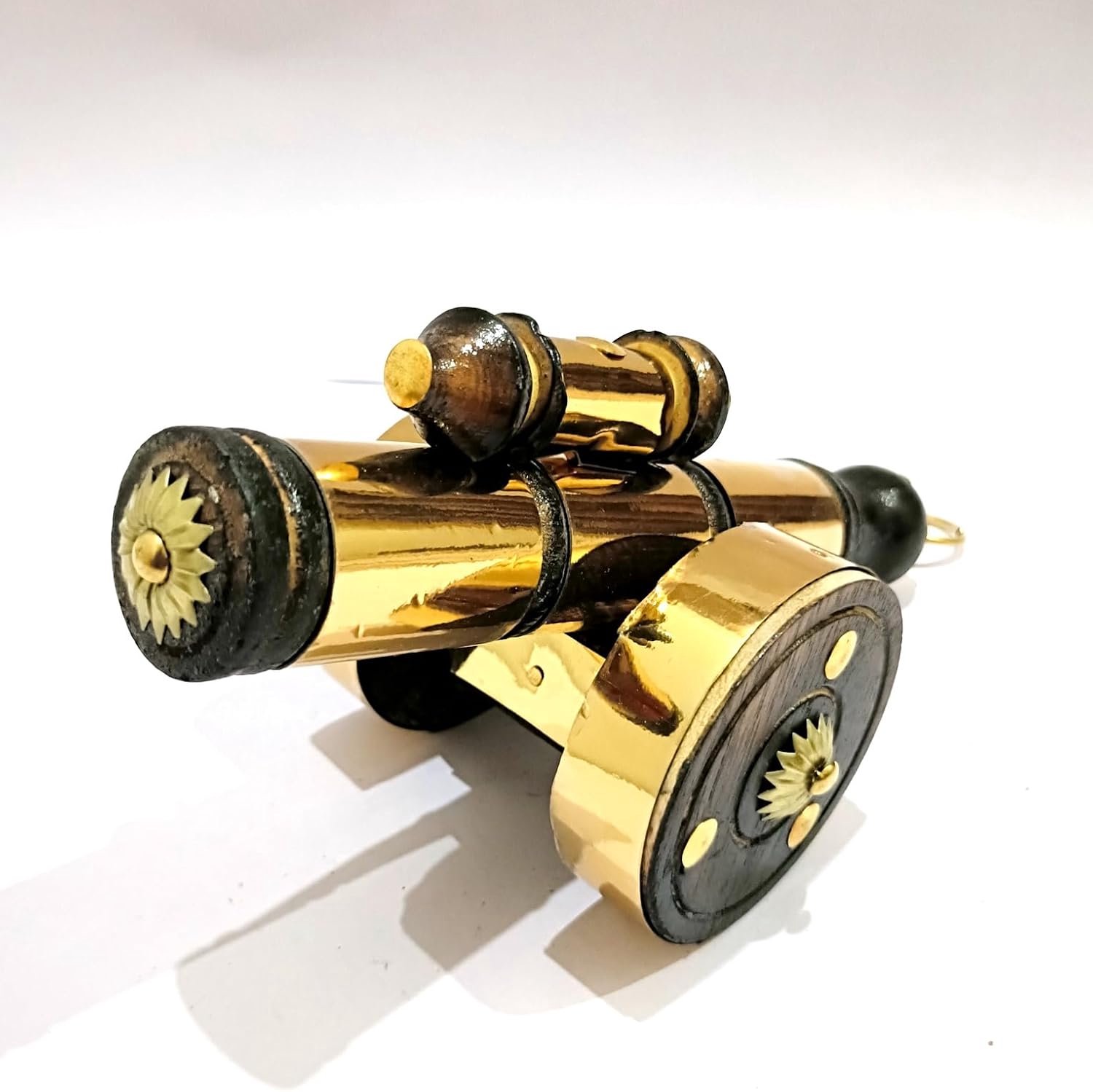 Miniatuurkanonmodel - 20 cm - goud en zwart - decoratief displaystuk - m-winkel