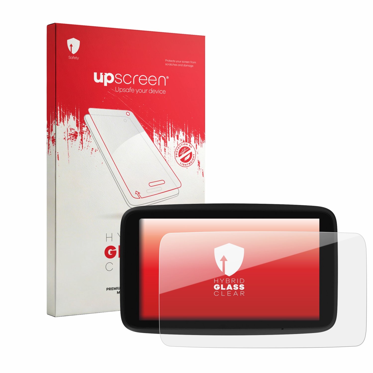 upscreen - Screenprotector voor TomTom GO Professional 5" - Folie Beschermfolie Beschermglas transparant