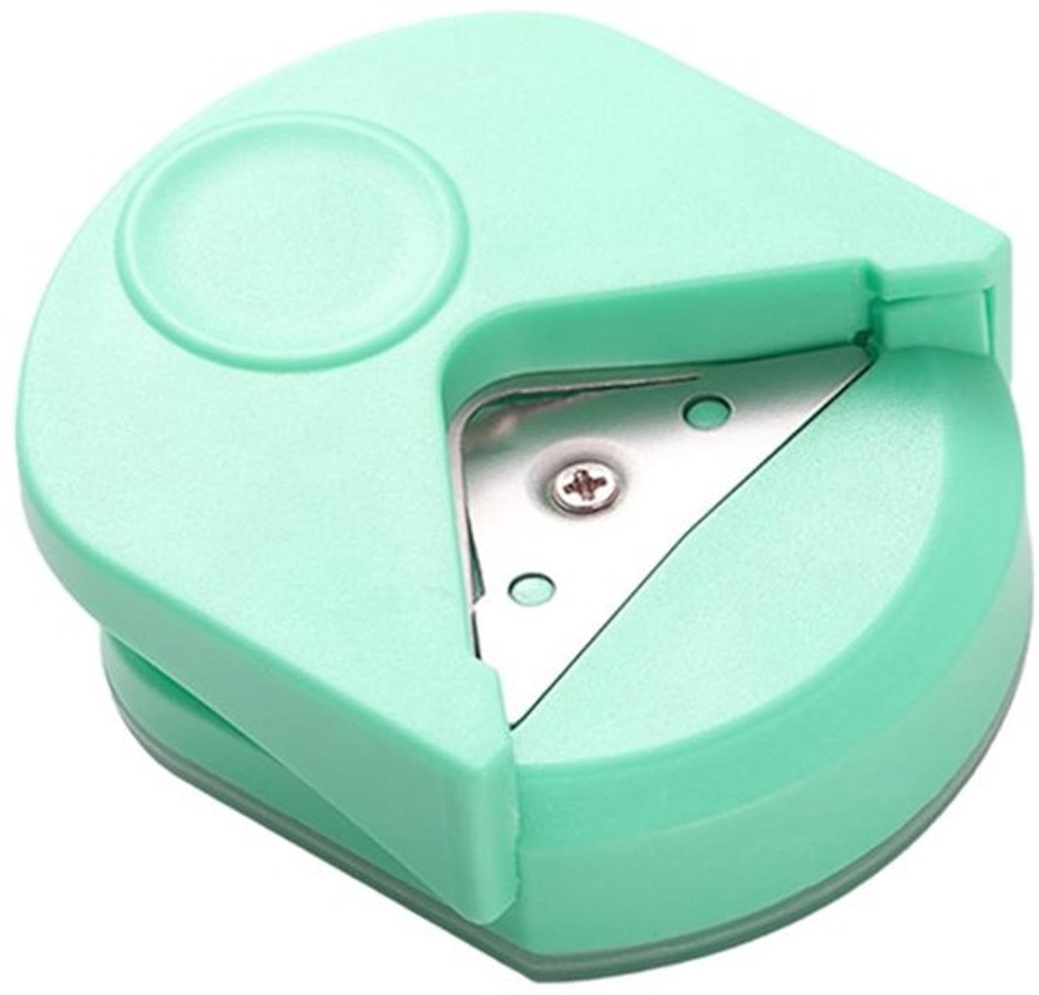 Hoekronde Pons - Papierpons Afronder - Knutselen Kaarten - Draagbaar Eenhandig Gebruik - R4mm - Groen