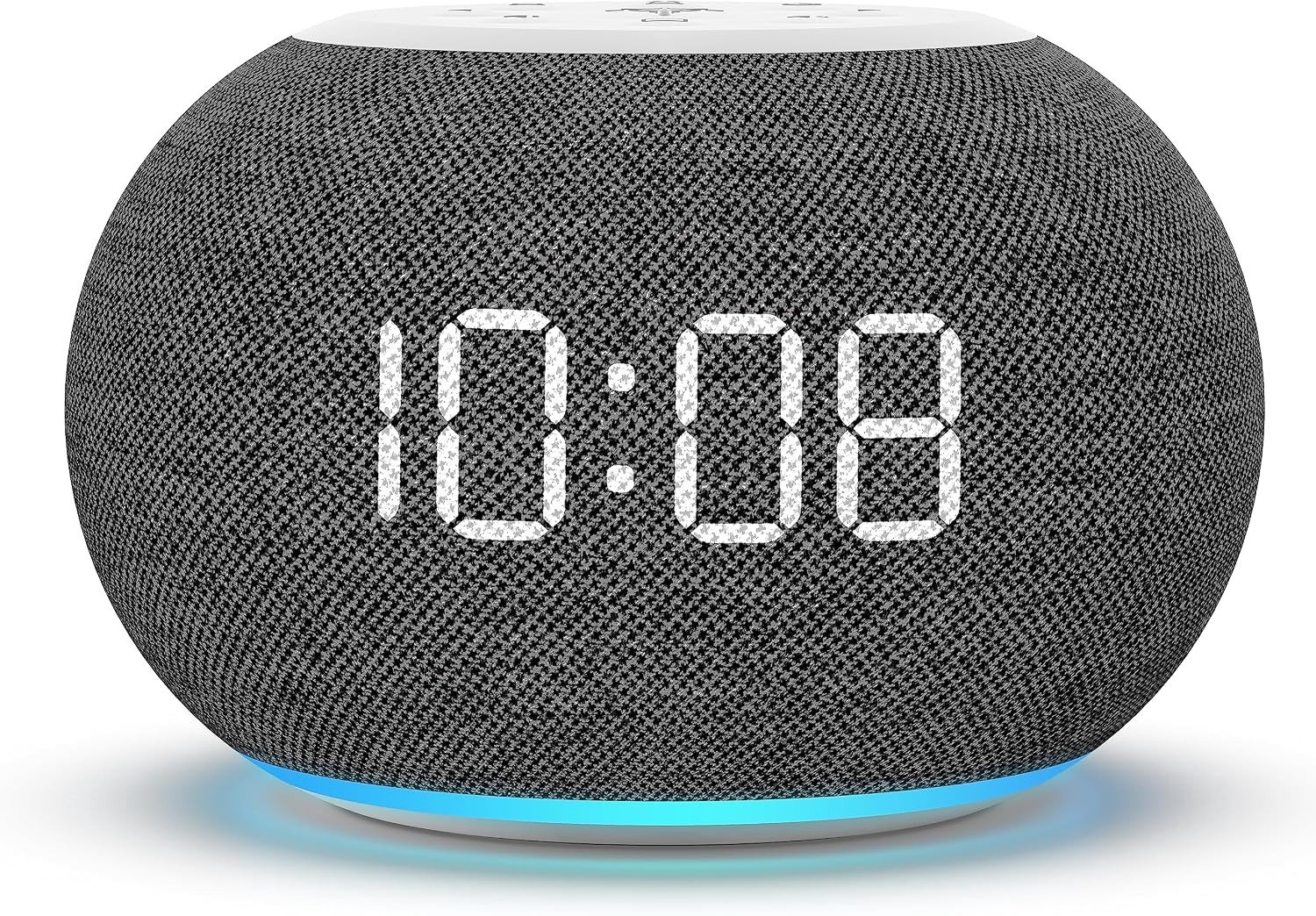 Automatische Dimbare Wekkerradio - Wit - Kleine Digitale Klok met Nachtlampje - Voor Slaapkamer