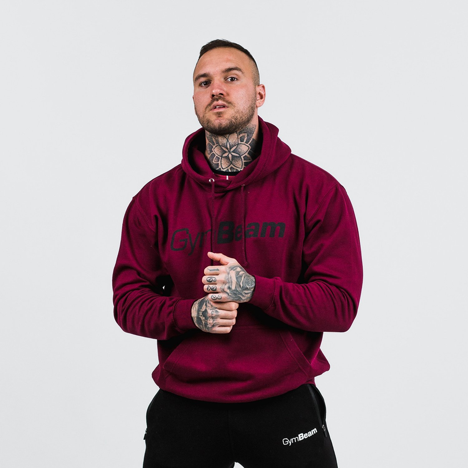GymBeam PRO Hoodie Bourgondië XXL