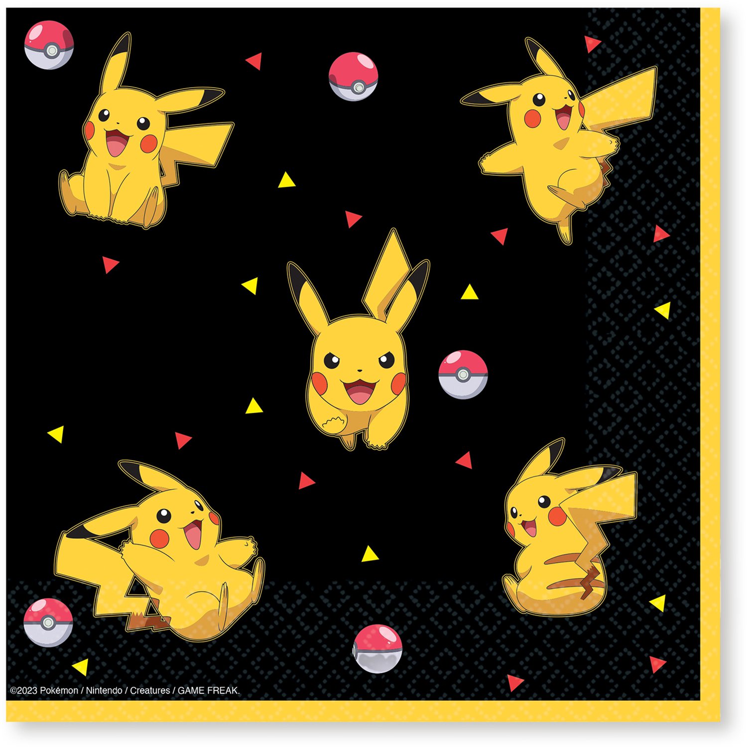RIETHMULLER - 16 Pokemon Pikachu papieren servetten 33 x 33 cm