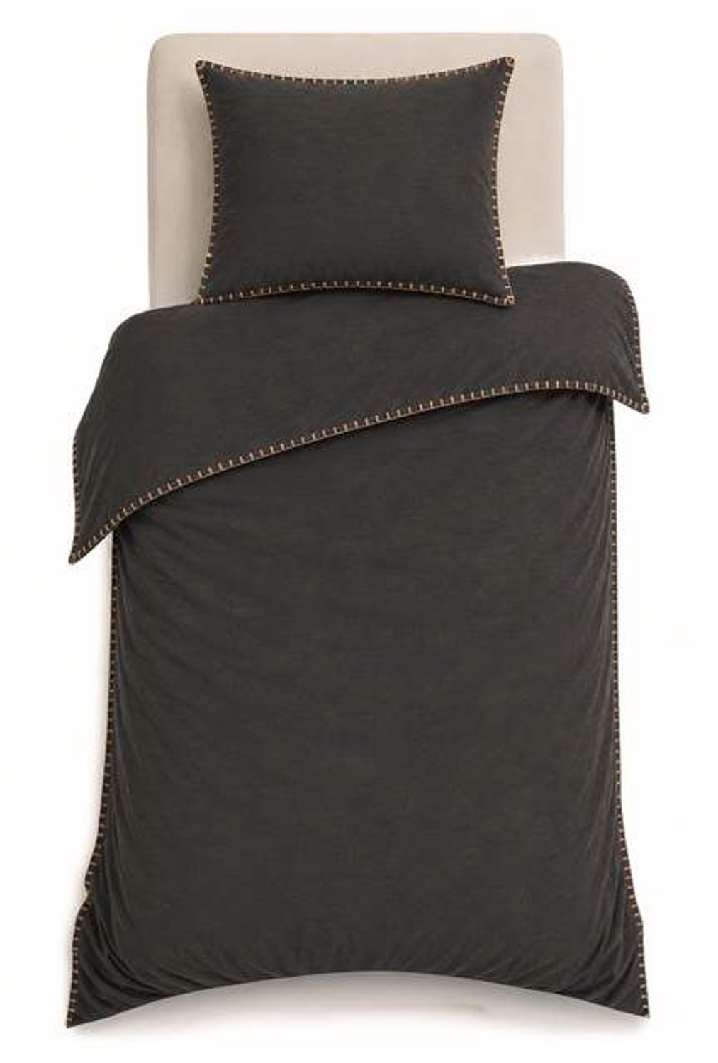 Romanette Visconti Dekbedovertrek - Eenpersoons - 140x200/220 cm - Antra/Camel