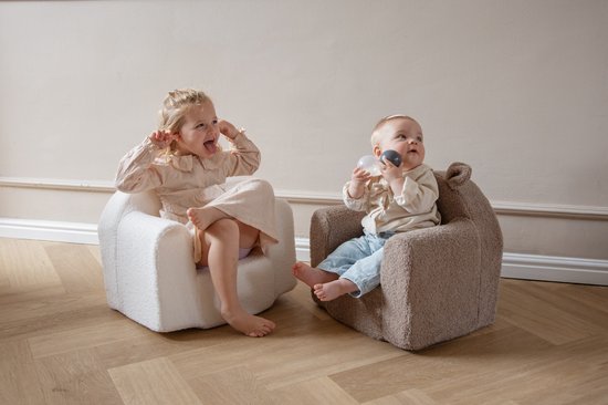 Mooskids Lenny Teddy Taupe Fauteuil — afbeelding 5