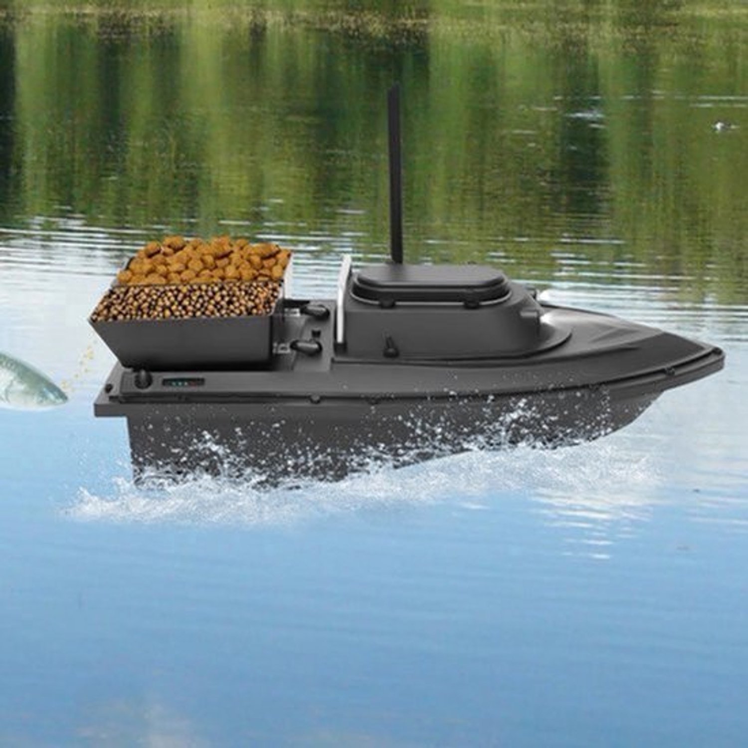 Visvoerboot 5200mAh - 2.4GHz Bereik 400-500m - 90min Uithoudingsvermogen - ABS En RVS - Afstandsbediening Visvoerboot