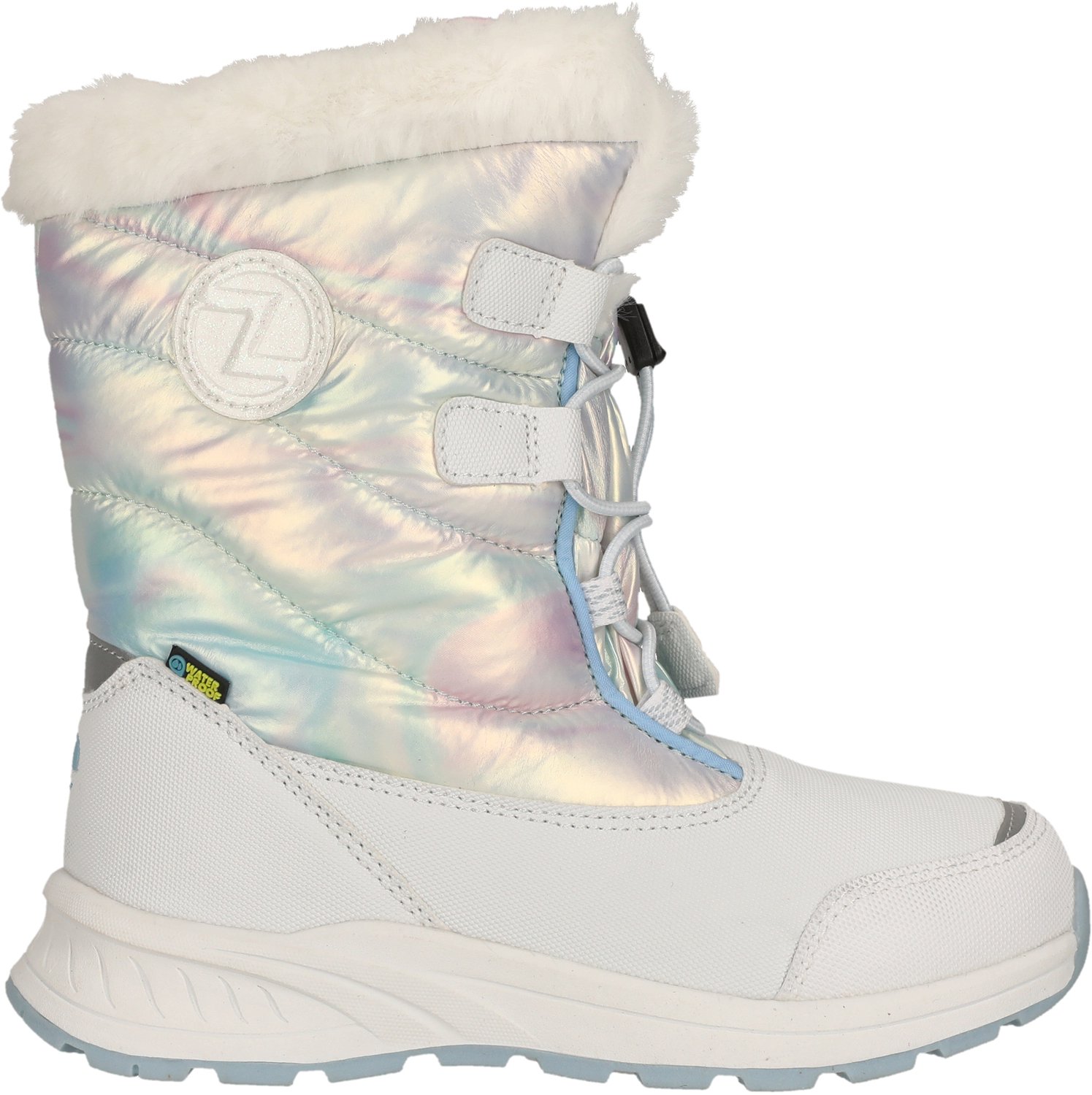 ZIGZAG Winterstiefel Rasbell Donkerpaars-lichtgrijs