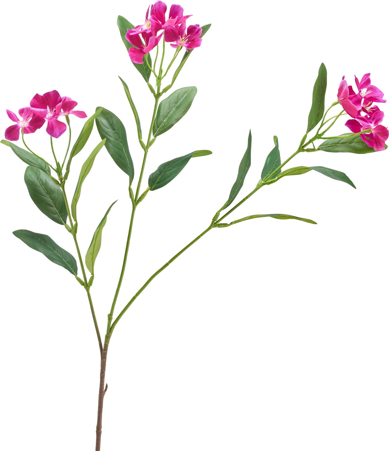 Easyplants | Kunstbloem Catharanthus 68 cm paars | Zijde | Nepbloemen | paars | Onderhoudsvrij | Kant-en-klaar