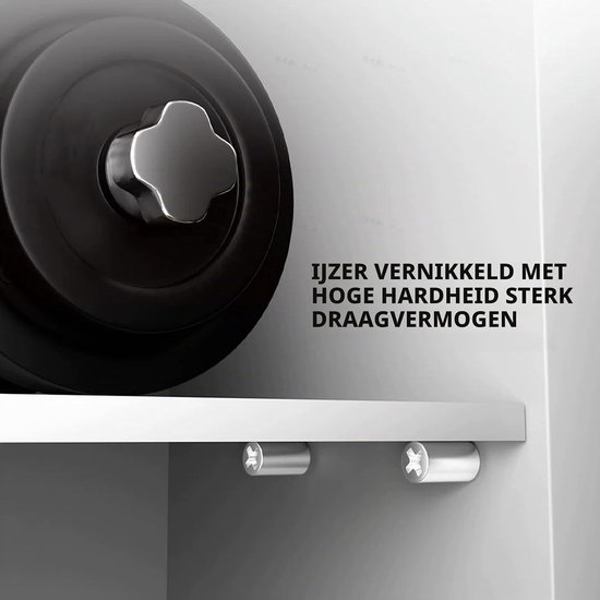 Set van 50 stevige planksteunen, antislip pennen voor houten en glazen planken, ideaal voor kasten en meubels — afbeelding 4