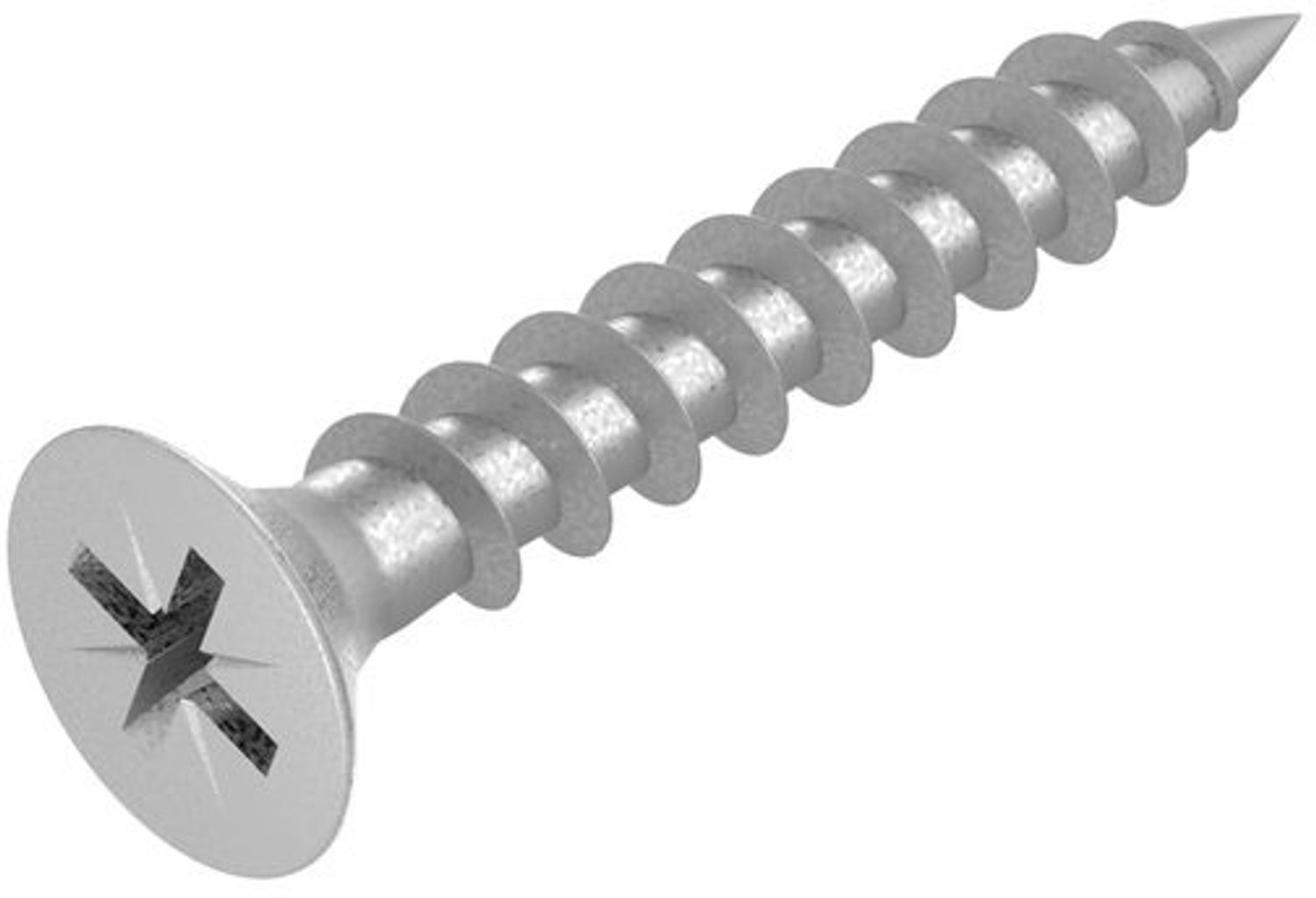 Spaanplaatschroef - Houtschroef Kruiskop - Houtverbindingen Maken - Volledige Schroefdraad - 5x35 mm - Zilver
