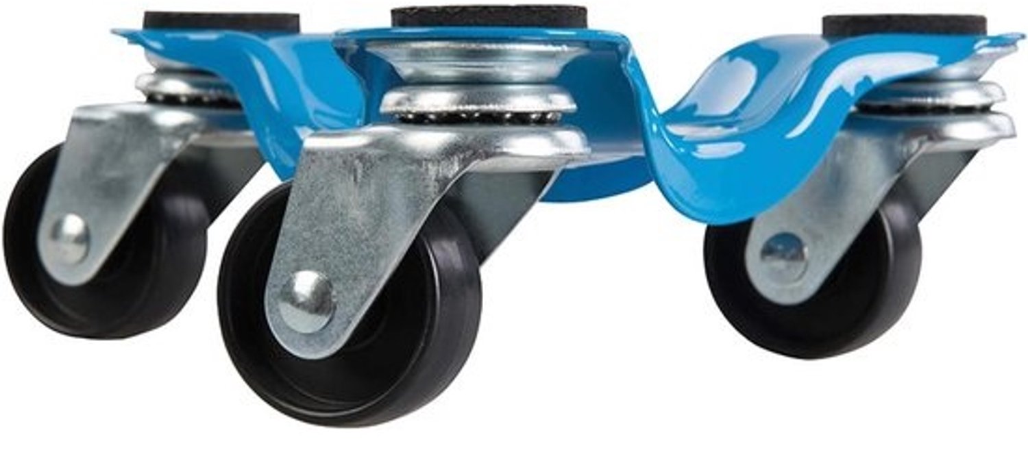Verhuis Dolly - Mover Wielen - Meubels Verplaatsen - Stalen Frame - 180mm Diameter - Zwart