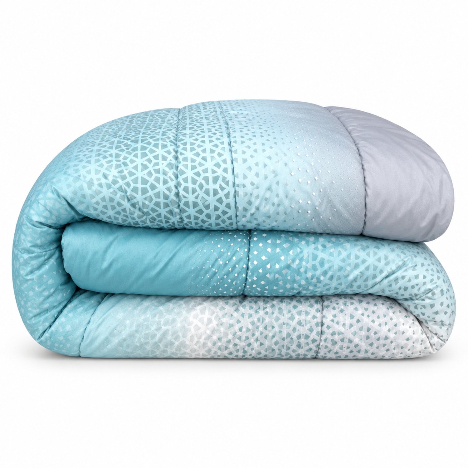 Dekbed bedrukt - Zonder hoes ( 2 in 1 ) - Tweezijdig - 240 x 220 cm - Aqua