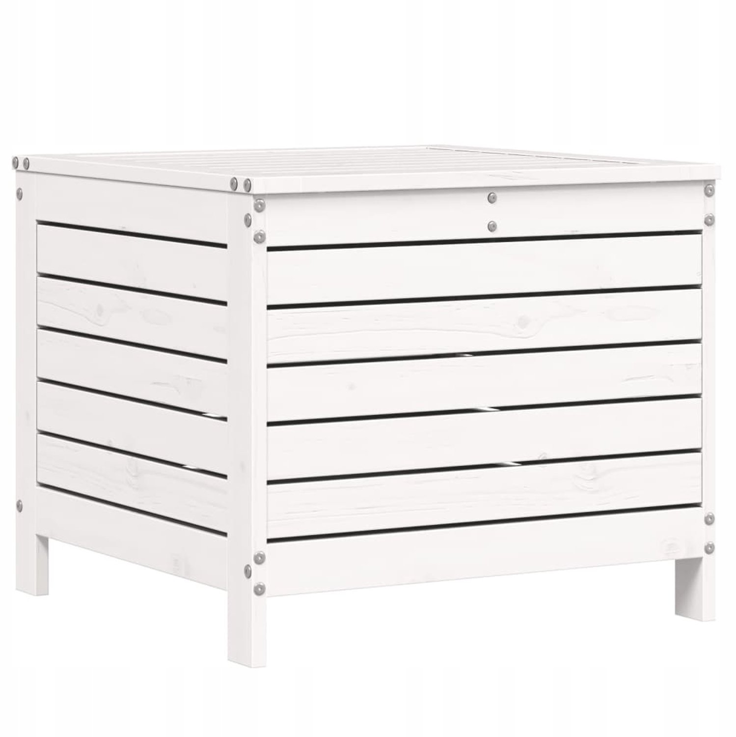 Houten Tuin Poef - Zitje, Voetenbank & Tafel - Weerbestendig