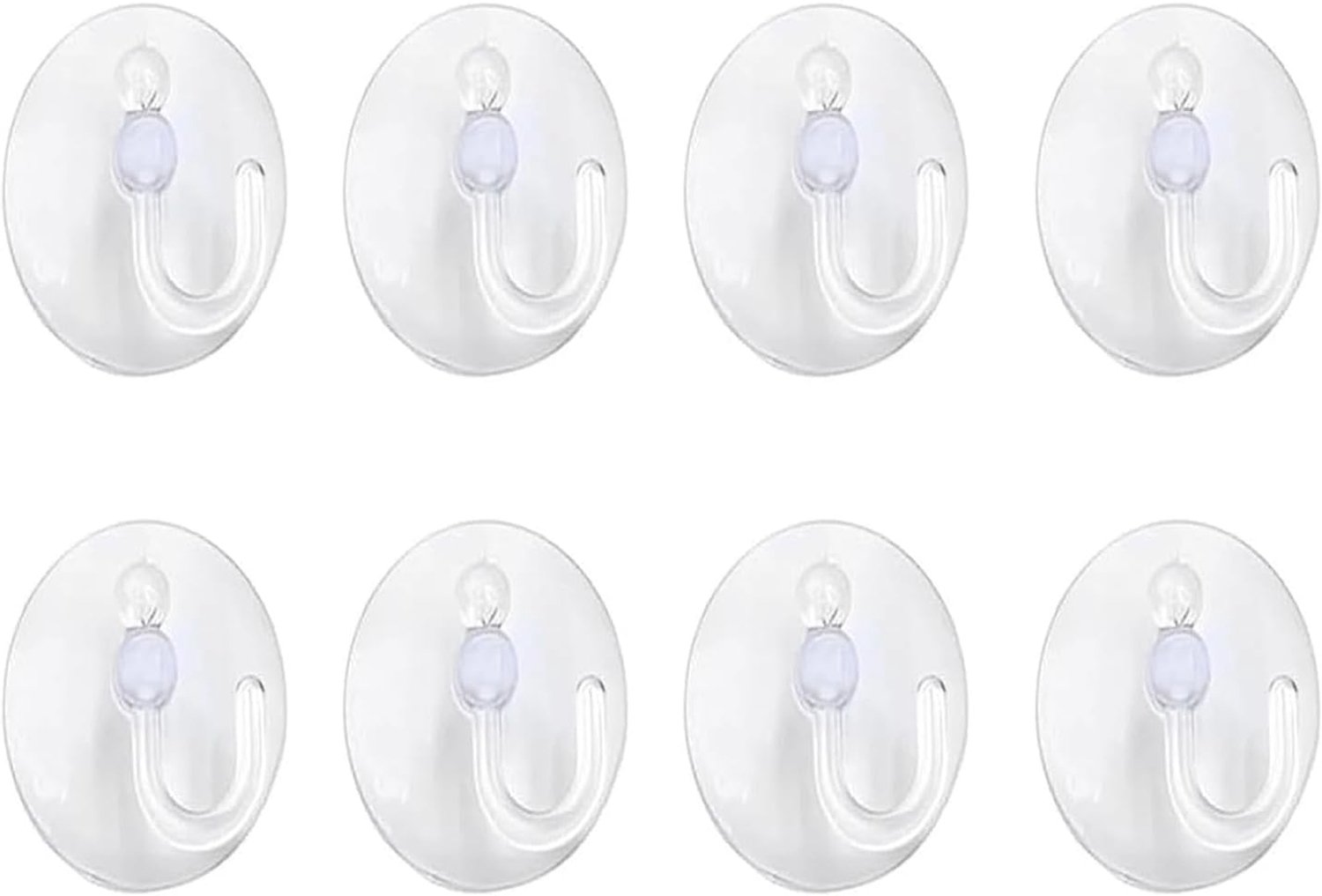 Zuignaphaken 8 stuks - transparant pvc - robuust en herbruikbaar - ideaal voor Italiaanse huizen - ShopVlot