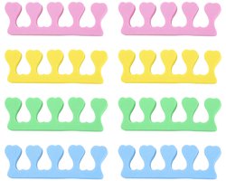RTRTGS 8 stuks teenspreiders, spons, teenspreiders, zacht schuim, vingerspreider, vingerverdeler, afstandhouder - ShopVlot
