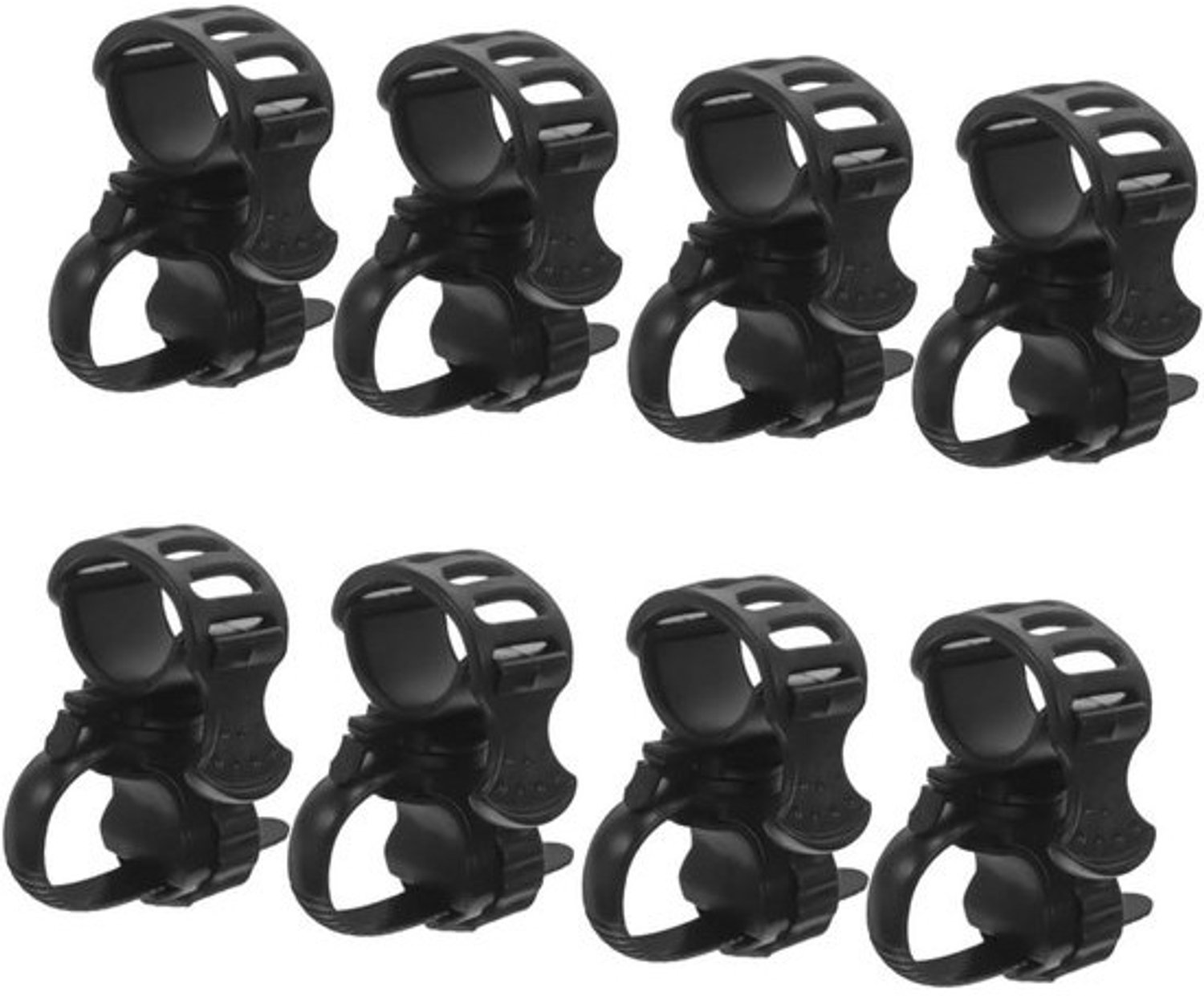 Wandelstokhouders - Kruk Opbergrek - Mobiliteit Ondersteuning - Universele Accessoire - 4 Sets - Zwart