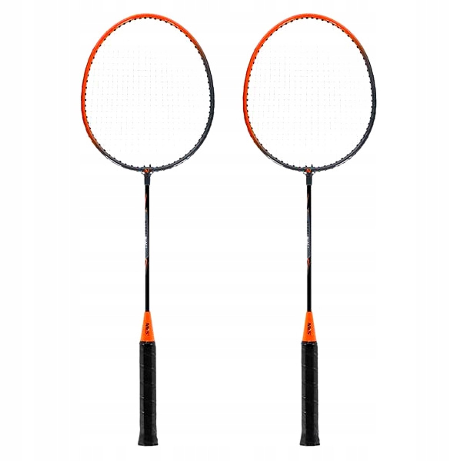NILS Badminton Set: 2 Racquets & Cover - Durable Steel Construction