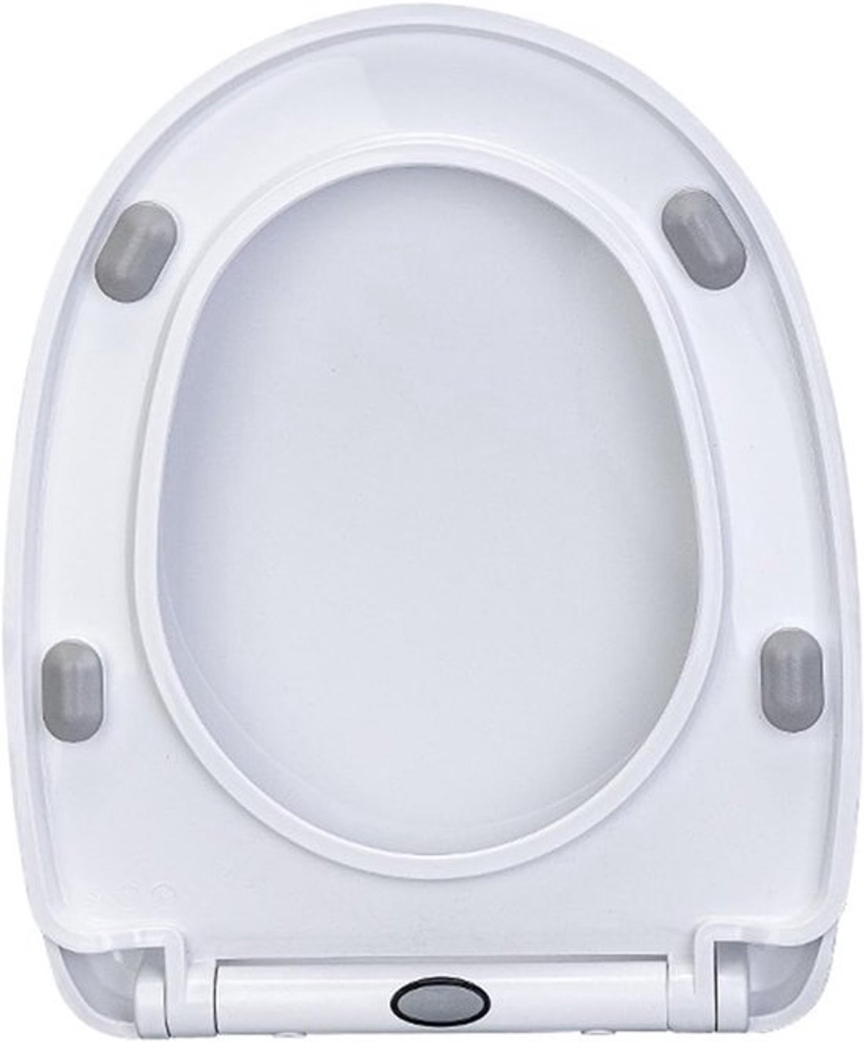 Toiletbril - WC zitting - Badkamer vernieuwen - Softclose mechanisme - 36 x 46 cm - Wit