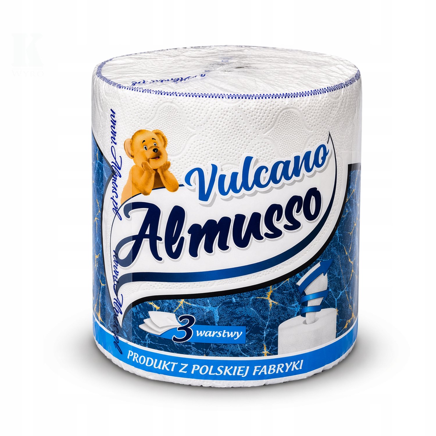 Almusso Vulcano Keukenrol 60m - 3 Lagen, Super Absorberend