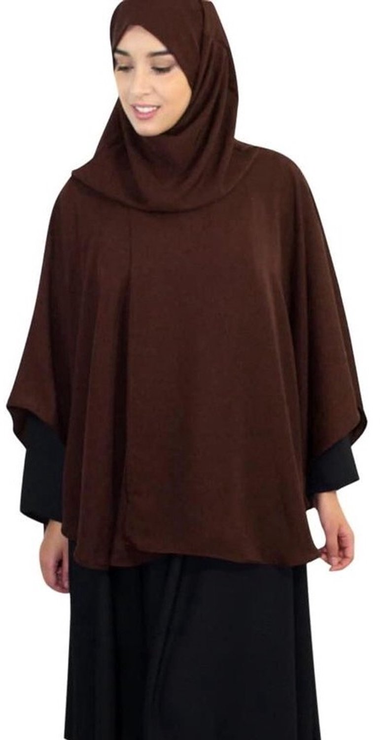 Gebedsjurk Vrouwen - Islamitische Kleding - Religieuze Gelegenheden - Ademend Materiaal - 80cm - Donker Koffie