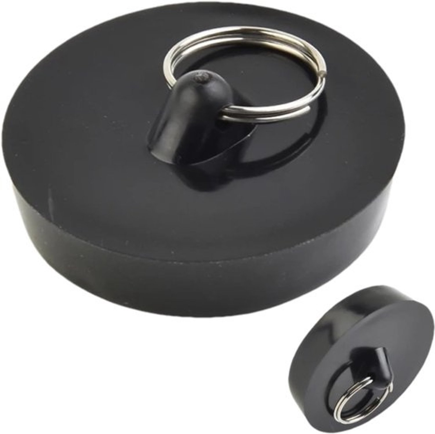 Afvoerstop Gootsteen - Stop Zwart - Water Dicht Houden - Verbeterde Drainage - 4.7 cm - Zwart