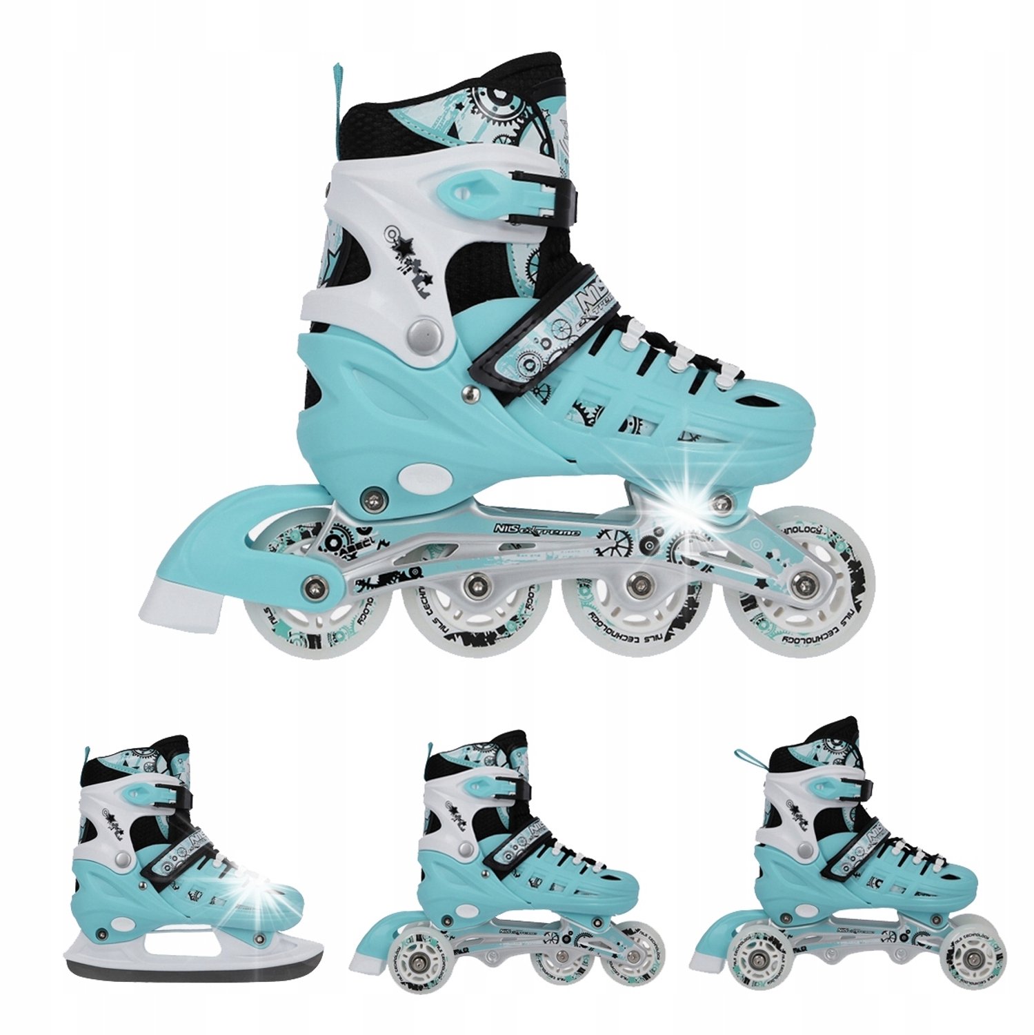Verstelbare Schaatsen/Skeelers 4-in-1