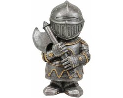Medieval Statue of the Leprechaun Knight, Miniature Medieval European Crusader Decoration, Resin Decoration, Garden - ShopVlot