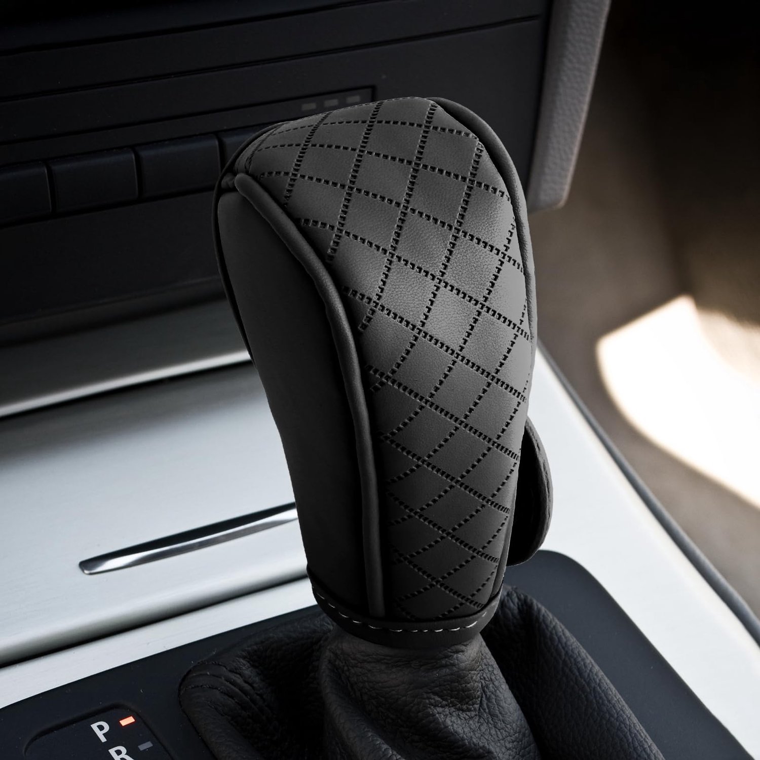 versnellingspookknophoes antislip - lederen stof - waterdicht en stofdicht - ideaal voor auto's en vrachtwagens - ShopVlot