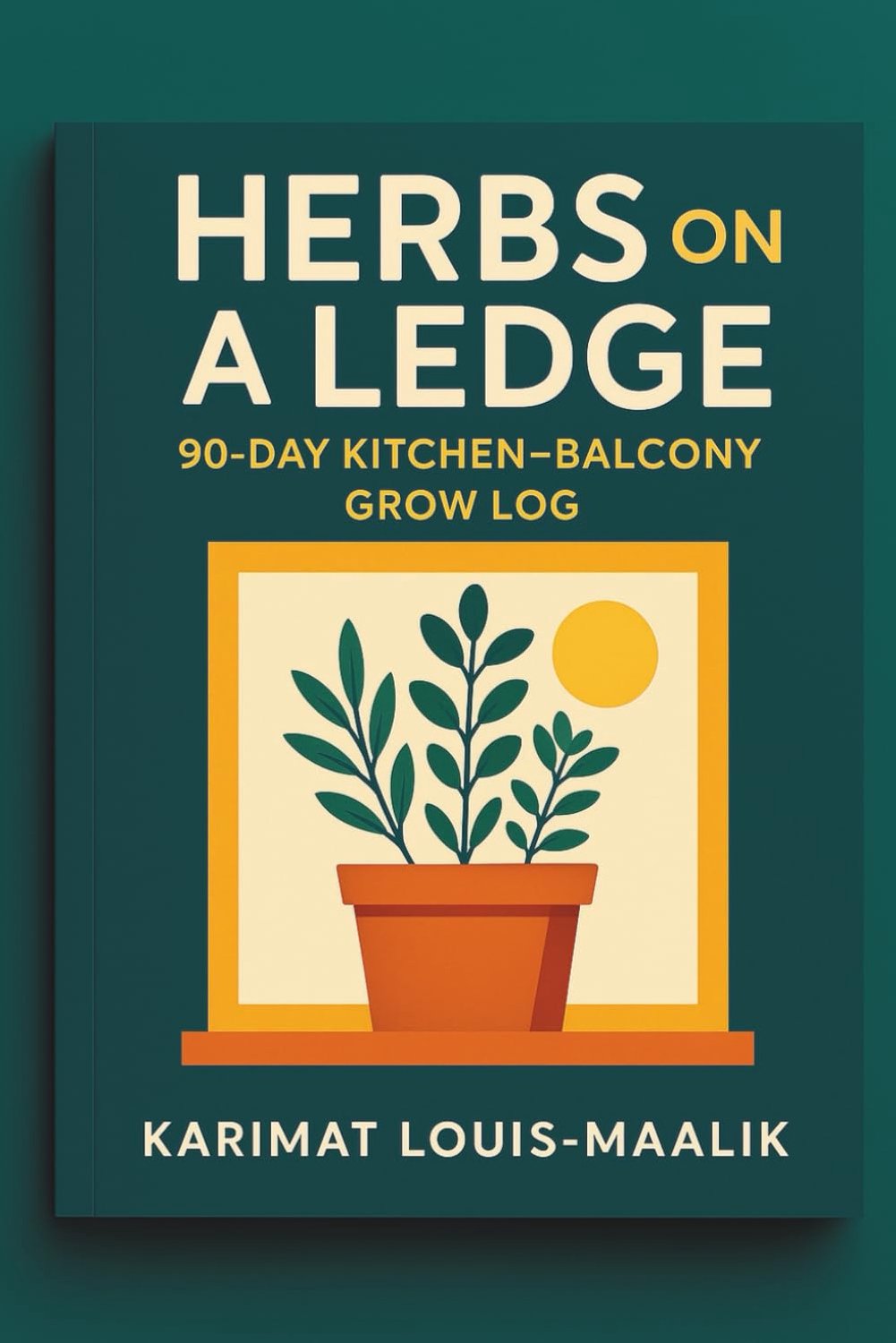 Herbs on a Ledge: 90-Day Kitchen-Balcony Grow Log: A Guided Journal for Growing Fresh Herbs in Small Spaces - ShopVlot