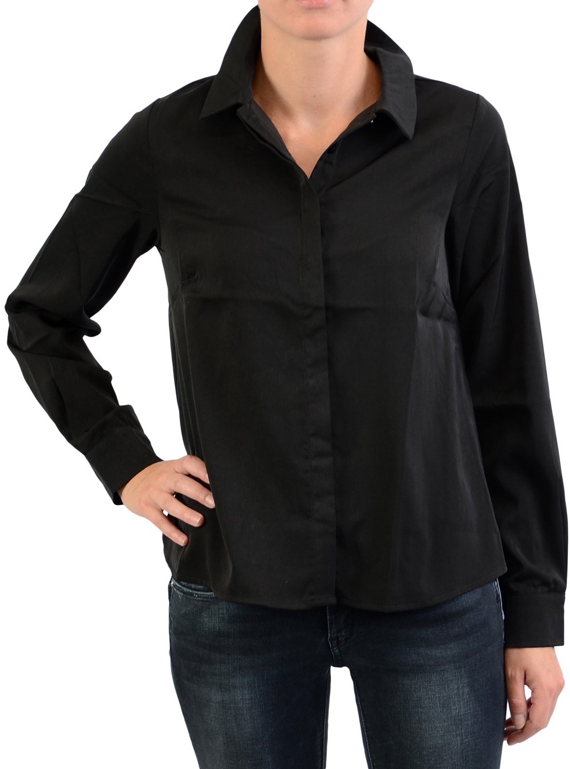 Silky-overhemd met knopen
