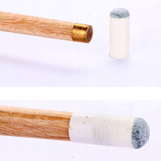 25x Biljartkeuphoesjes - Vervangbare Tips 13mm — afbeelding 4